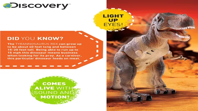 discovery kids remote control rc t rex dinosaur electronic toy