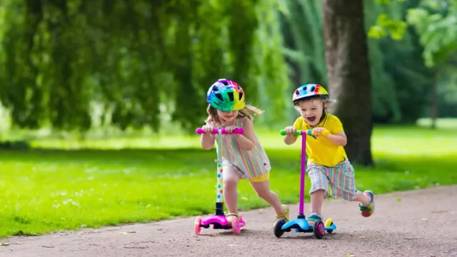 kid on scooter jump lifestyle