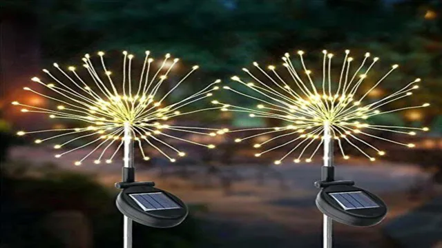 think gadgets starburst solar led outdoor stake light