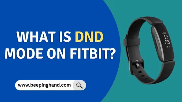 what is dnd mode on fitbit