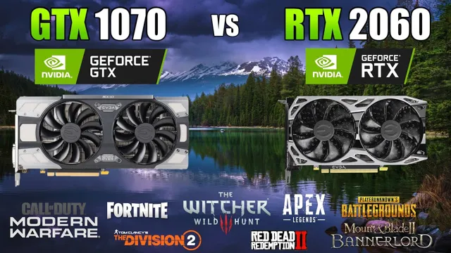 gtx 1070 8gb vs rtx 2060 6gb