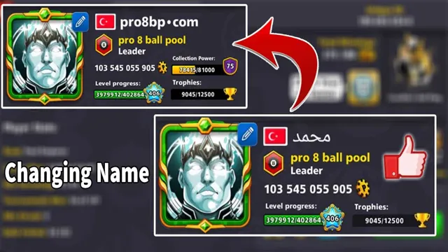 how to change name on 8 ball pool