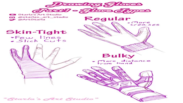 how to draw gloves