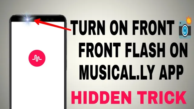 how to turn on front flash on tiktok