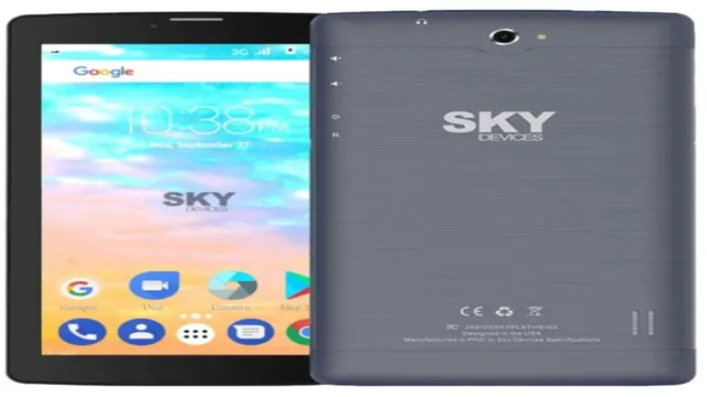 how to unlock sky device tablet