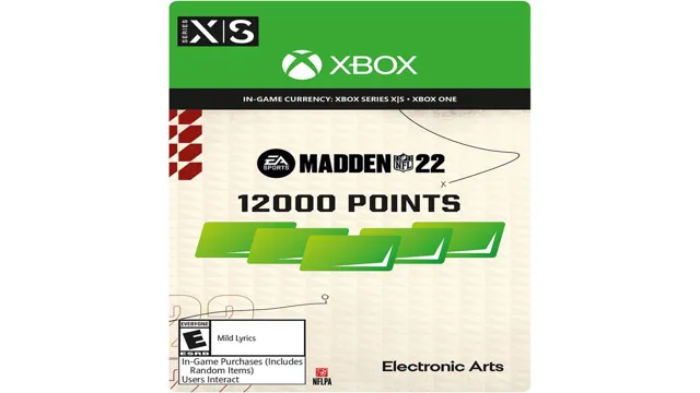 madden 22 points xbox