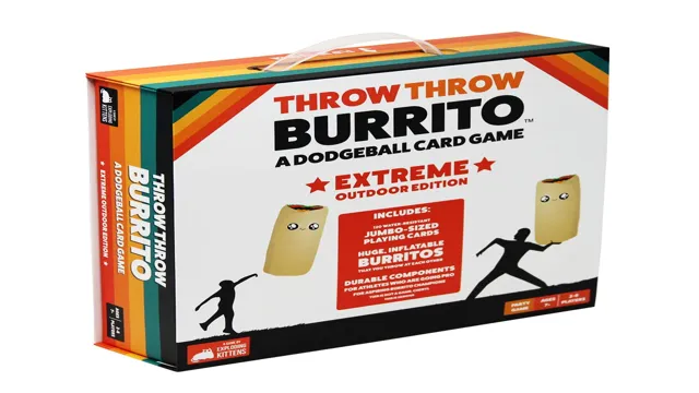 throw throw burrito by exploding kittens - a dodgeball card game - 
family-friendly party games - card games for adults, teens & kids - 2-6 
players