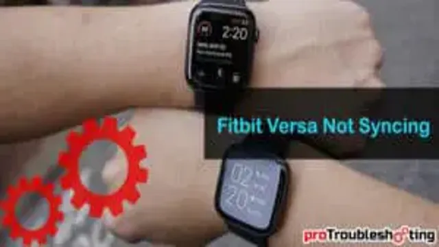 versa not syncing
