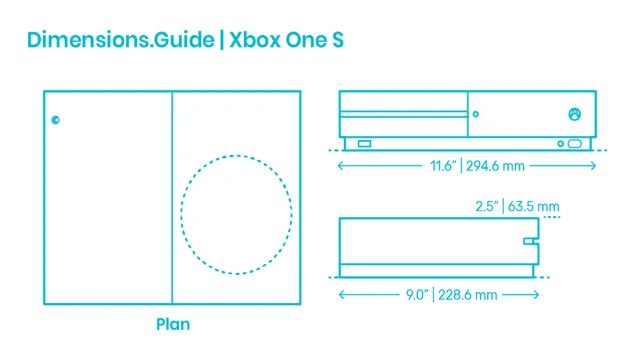 xbox series s dimensions inches