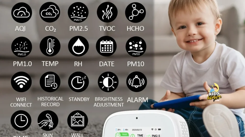 Smart air quality monitor for kids